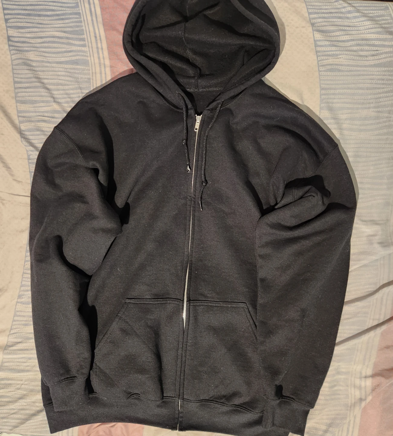 Black Zip-Up Hoodie