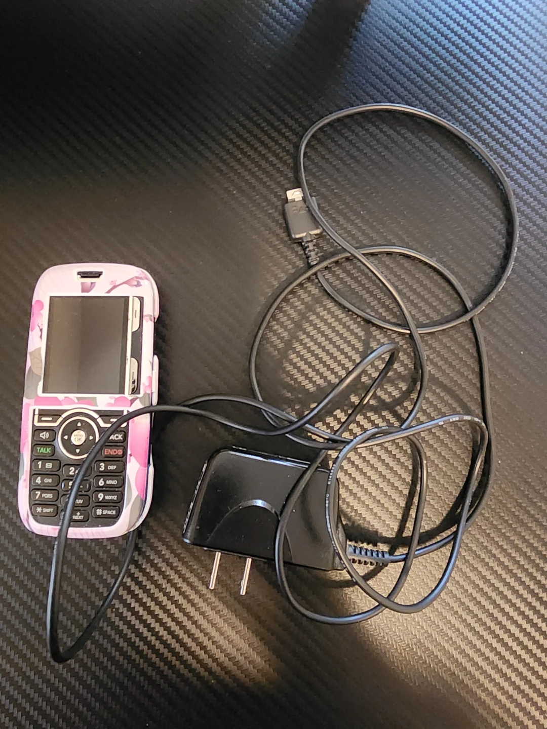 LG Rumor UX260 Slider Phone, charger, Cherry Blossom Case - photo 3