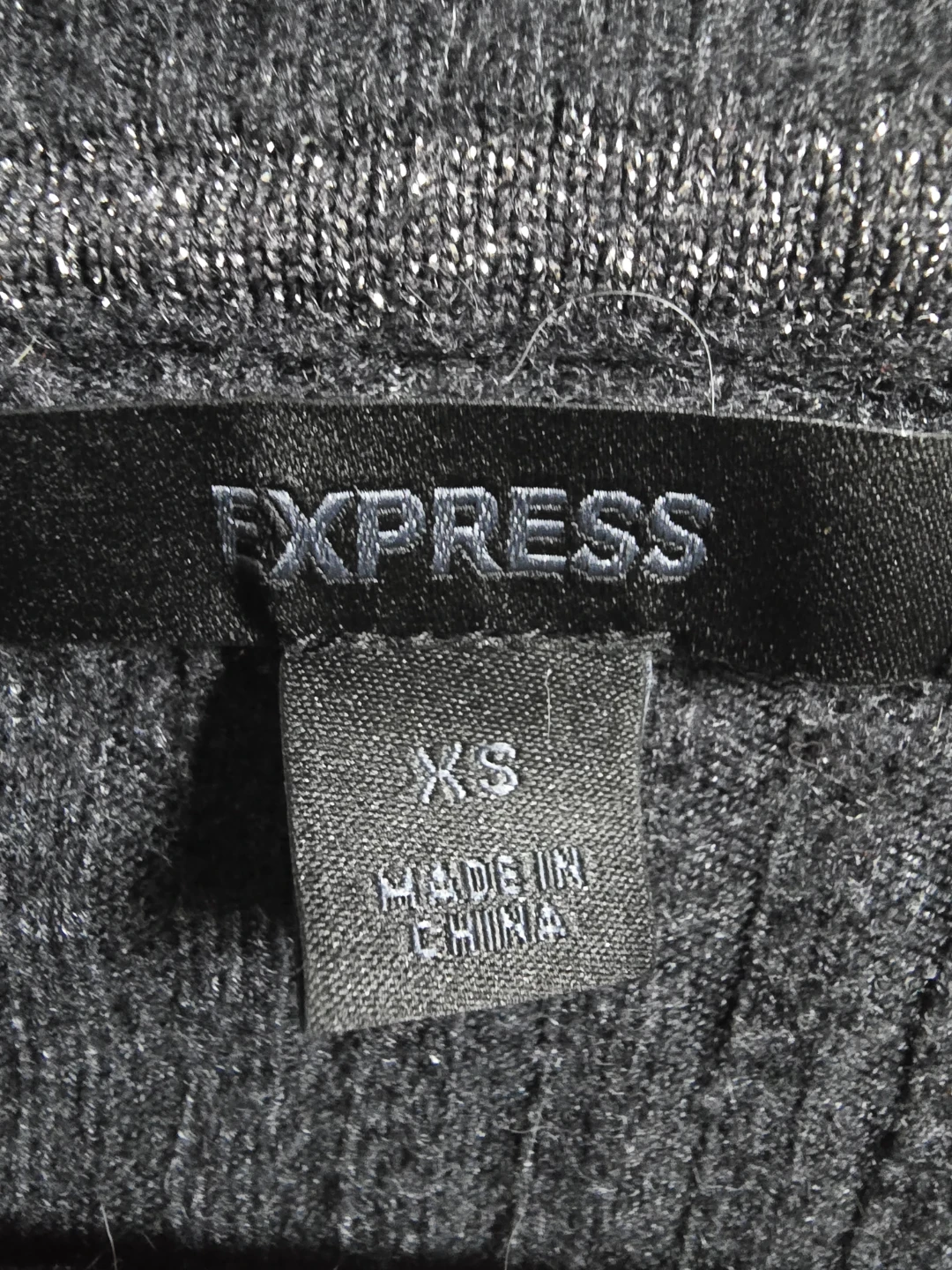 Express V-Neck Ribbed Long Sleeve Sweater XS - photo 5