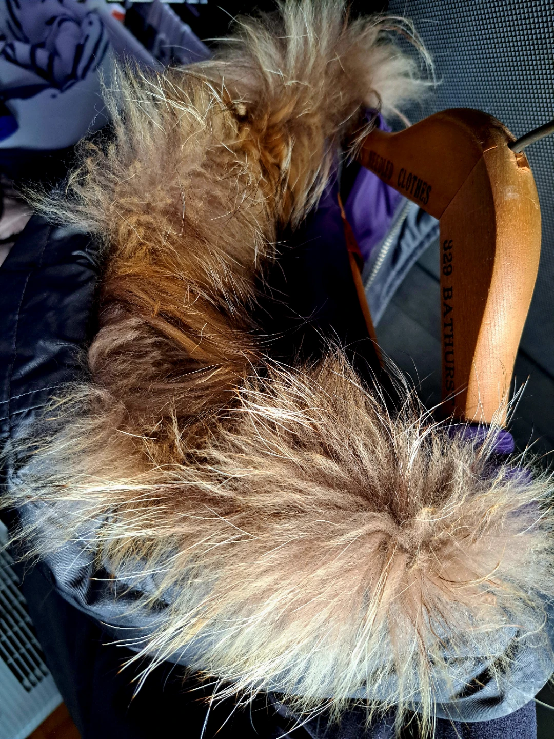 Black Down Parka with Fur Hood - photo 4