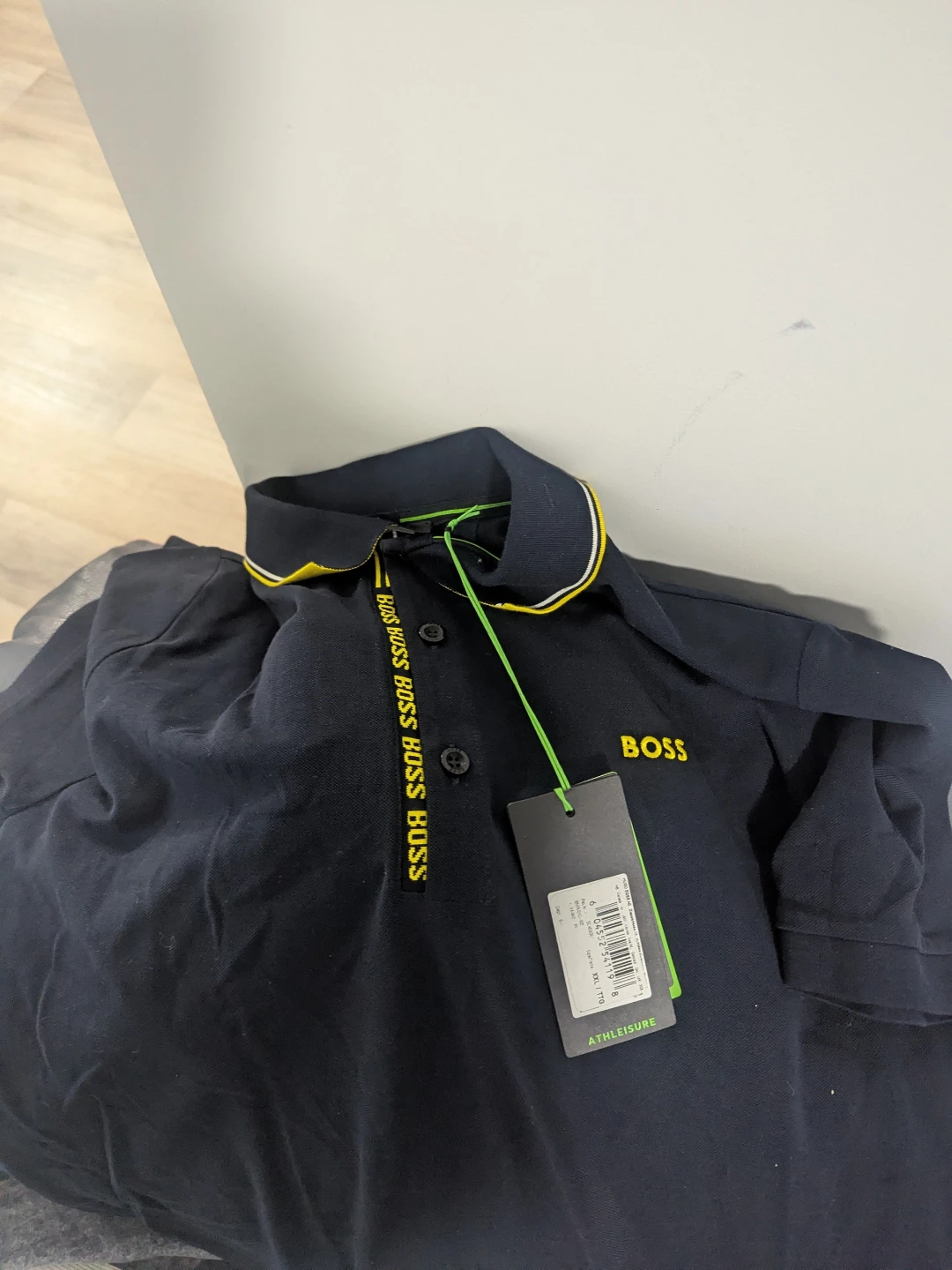 BOSS Athleisure Men's Navy Polo Shirt - Size XXL