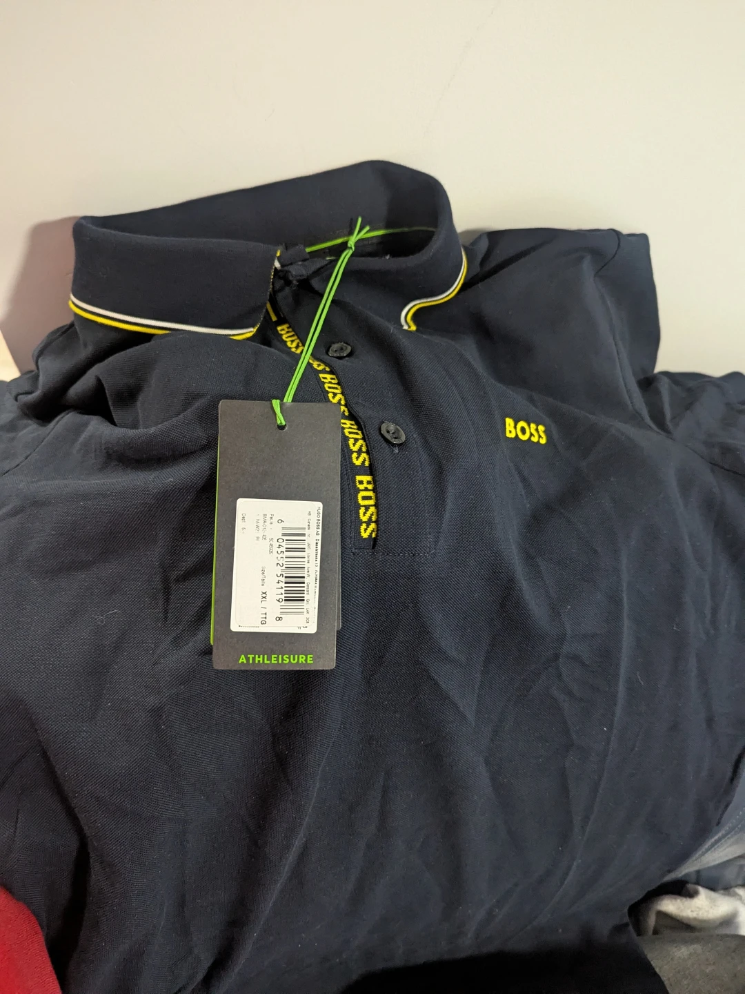 BOSS Athleisure Men's Navy Polo Shirt - Size XXL - photo 3