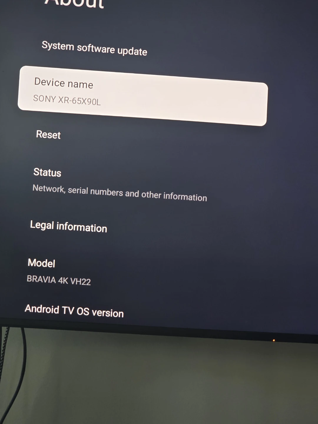 Sony BRAVIA XR 65" 4K Ultra HD Smart Google TV