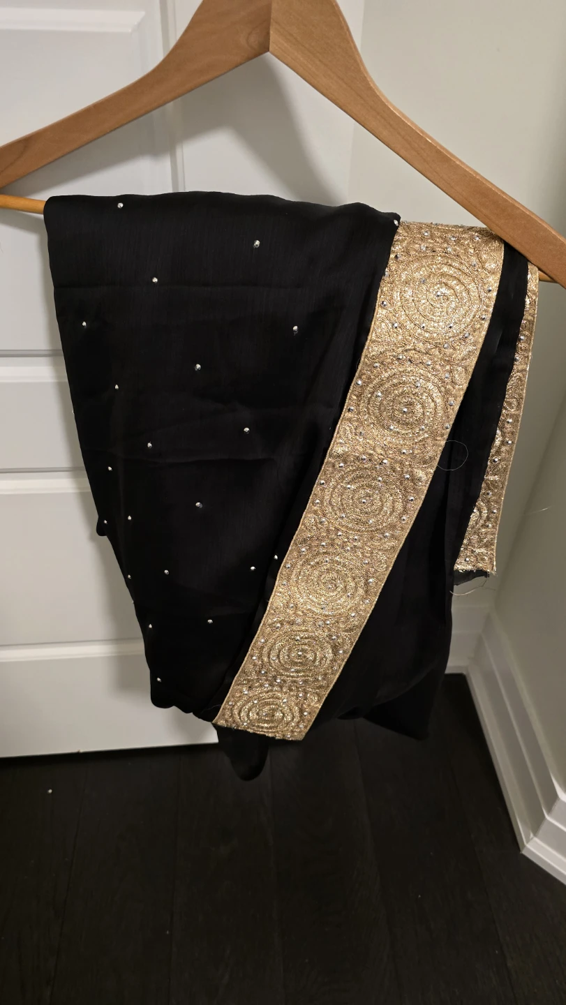 New black saree for sale
