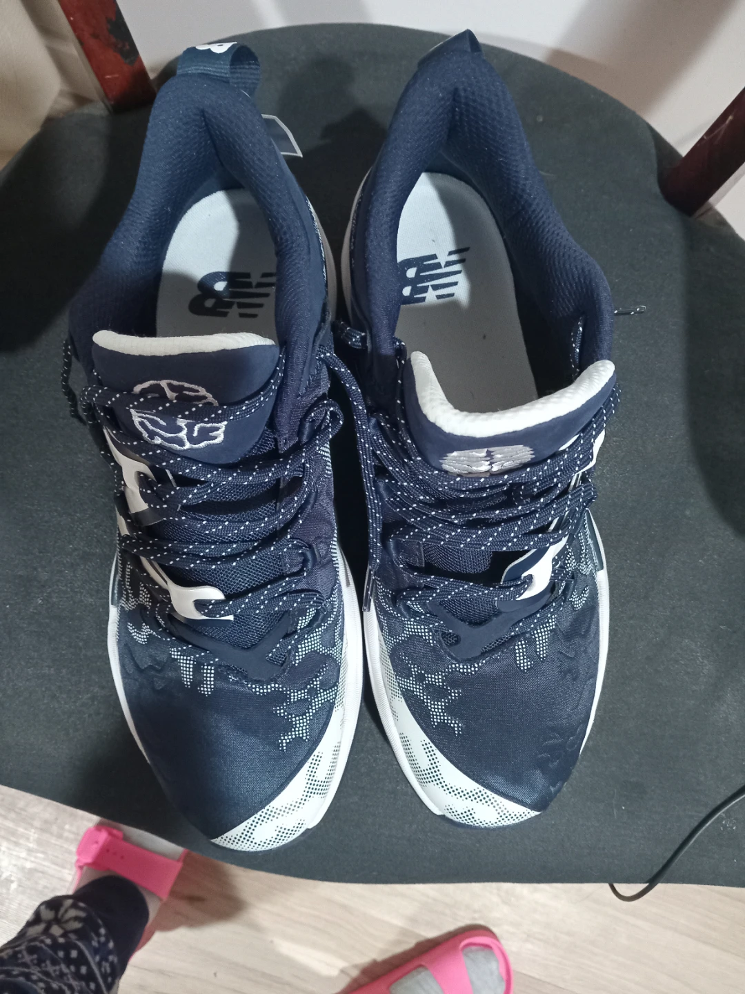 New Balance BB2WYTE3 Navy/White Running Shoes - photo 2