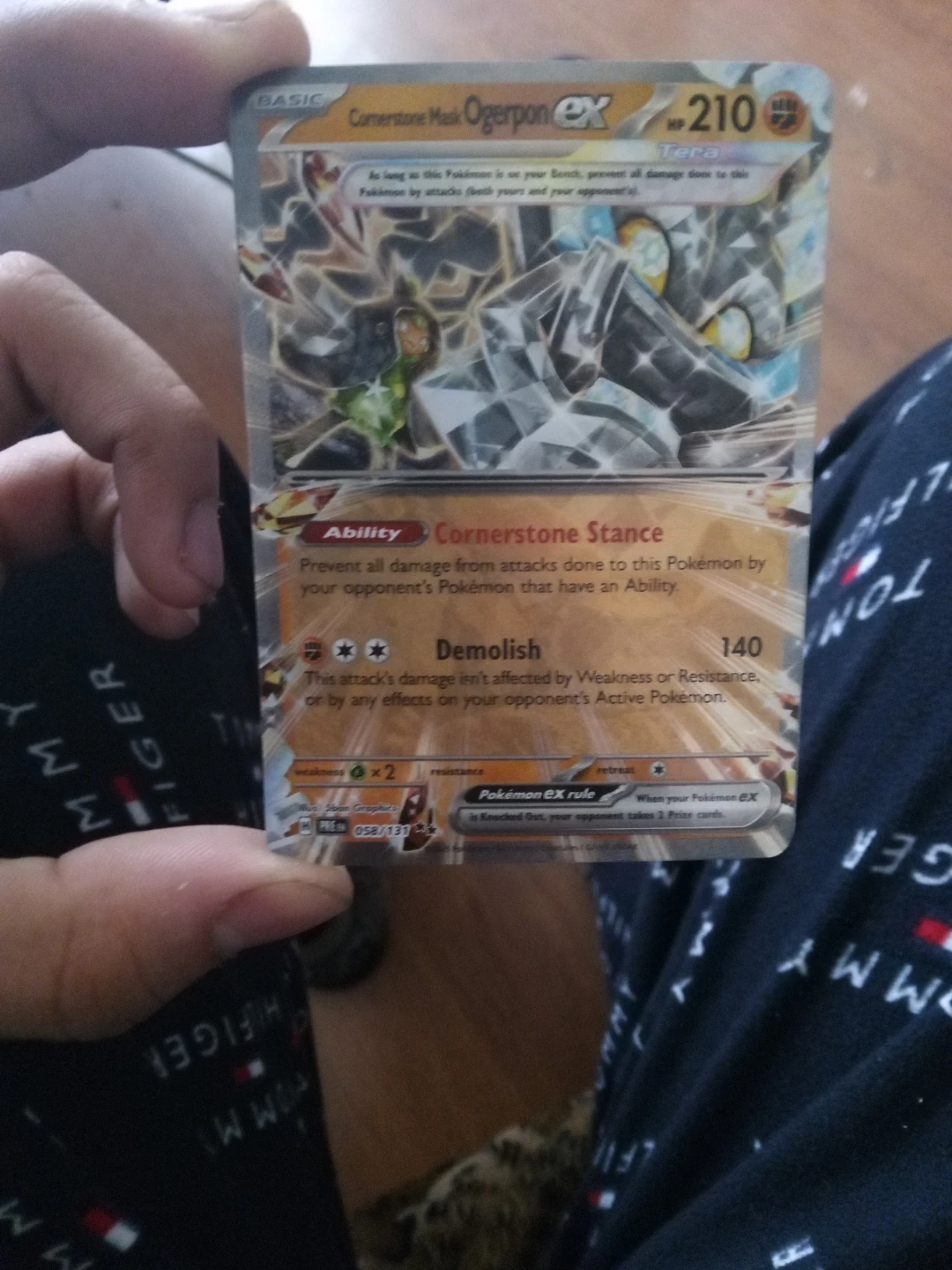 Pokemon "Cornerstone Mask Ogerpon EX" Trading Card 058/131