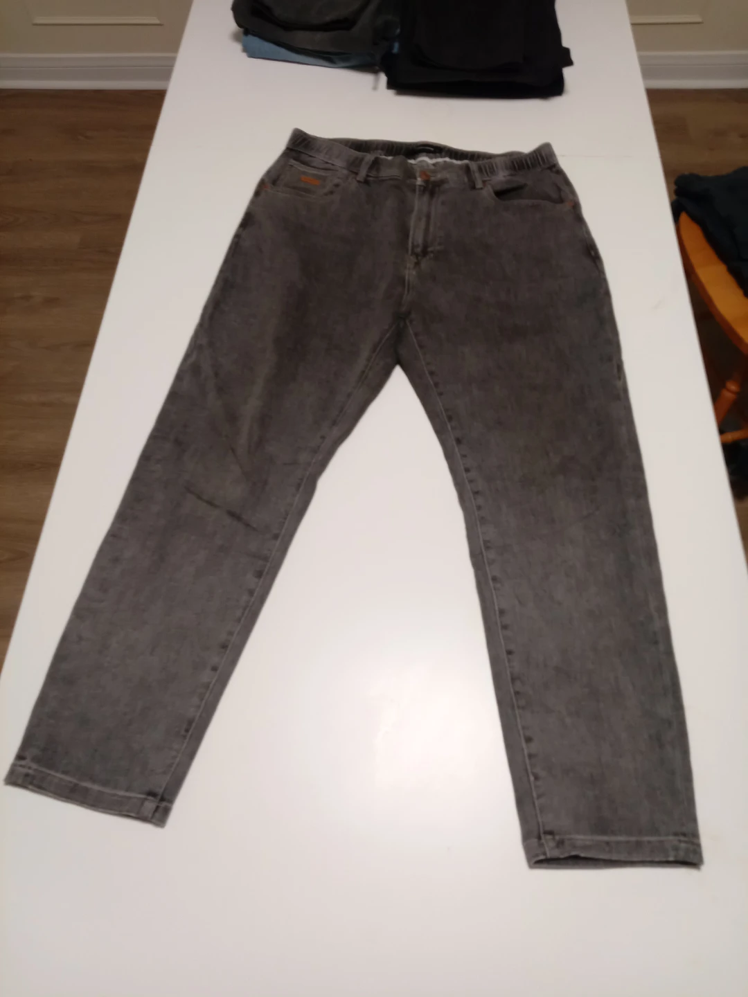 Grey Wash Denim Jeans - Size Medium