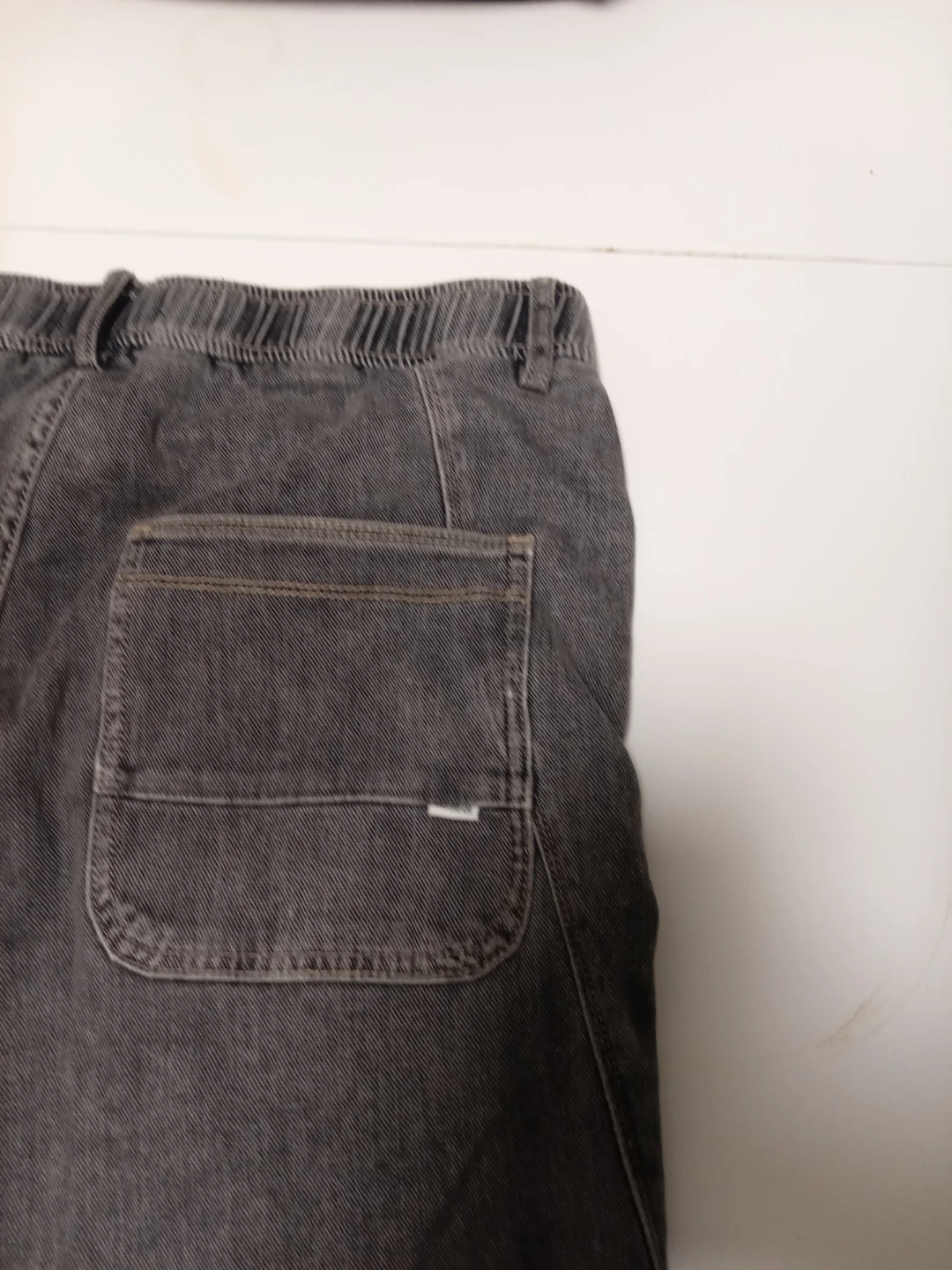 Grey Wash Denim Jeans - Size Medium - photo 4