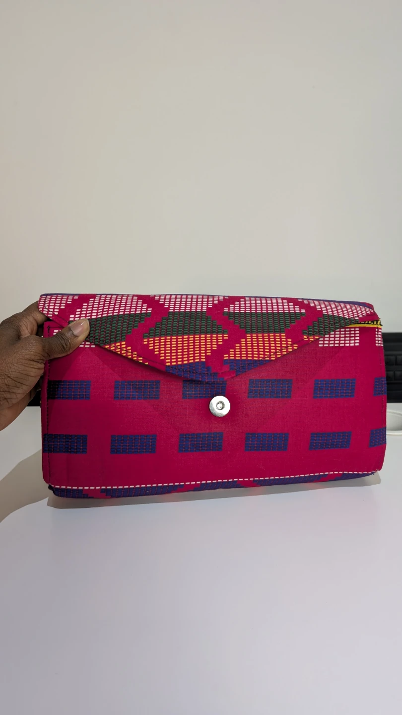 Handmade African Print Clutch Bag - photo 2