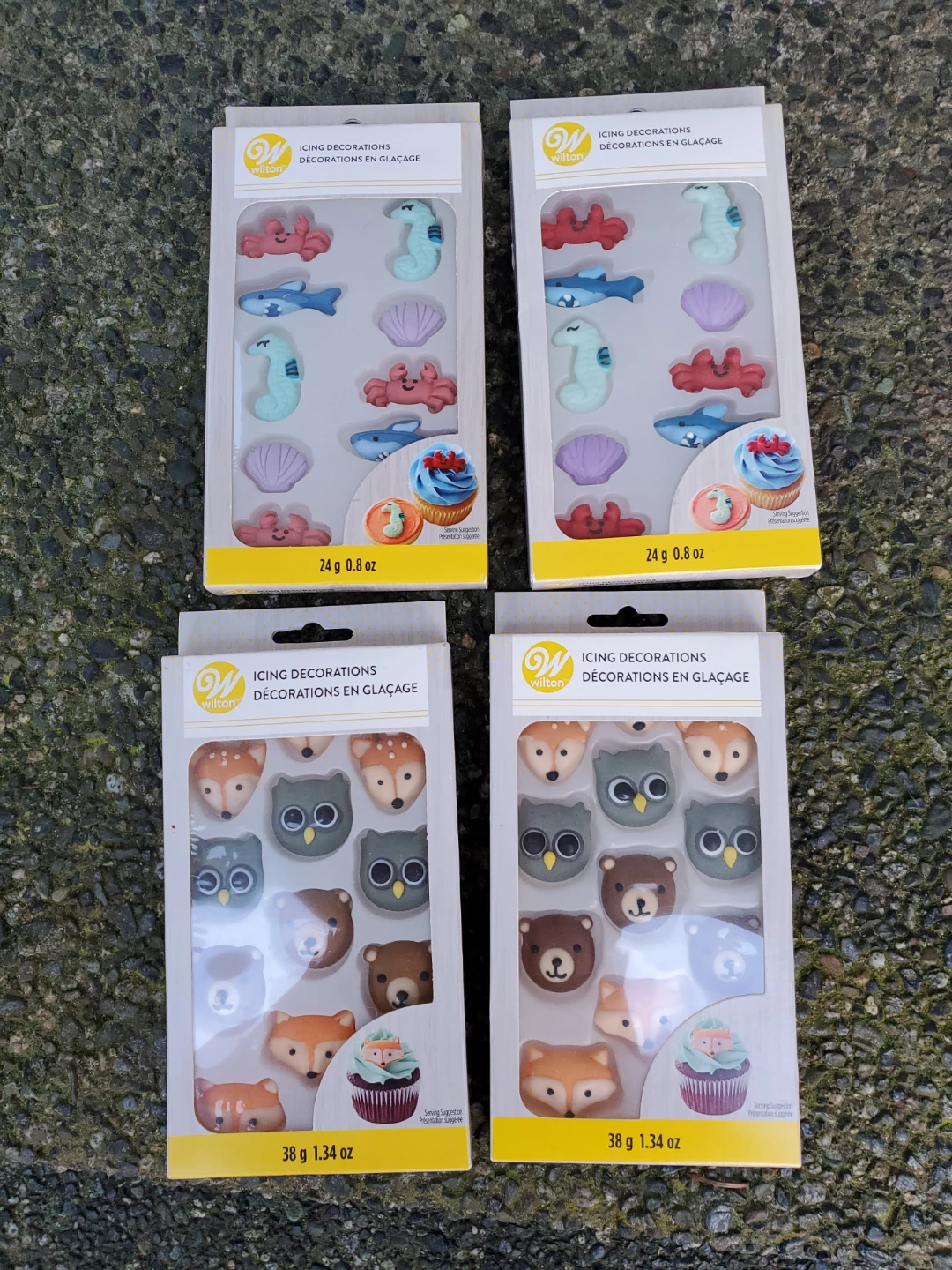 Wilton Icing Decorations - Ocean & Forest Animals