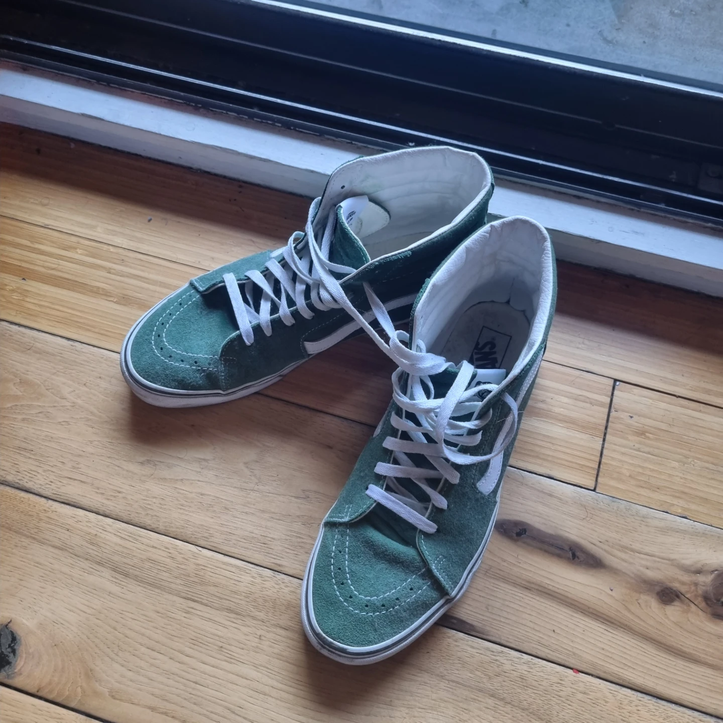 Vans SK8-Hi Green Suede High-Top Sneakers - photo 2