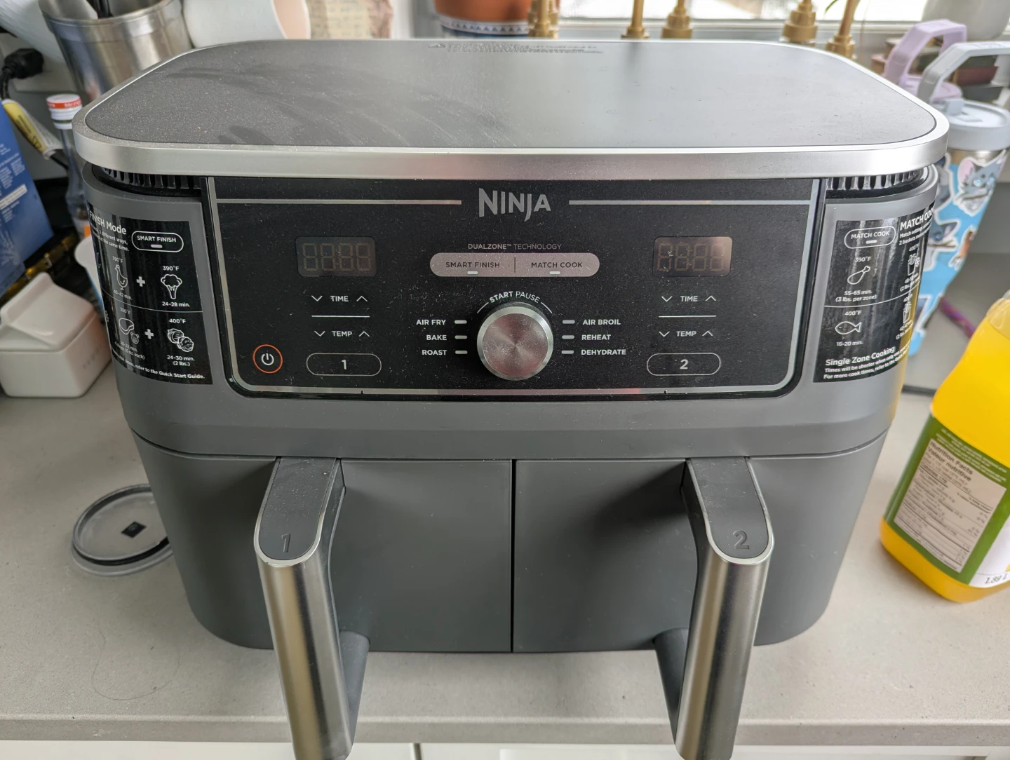 Ninja Foodi XL 10-Qt Dual Zone Air Fryer (DZ401) - Like New - photo 2