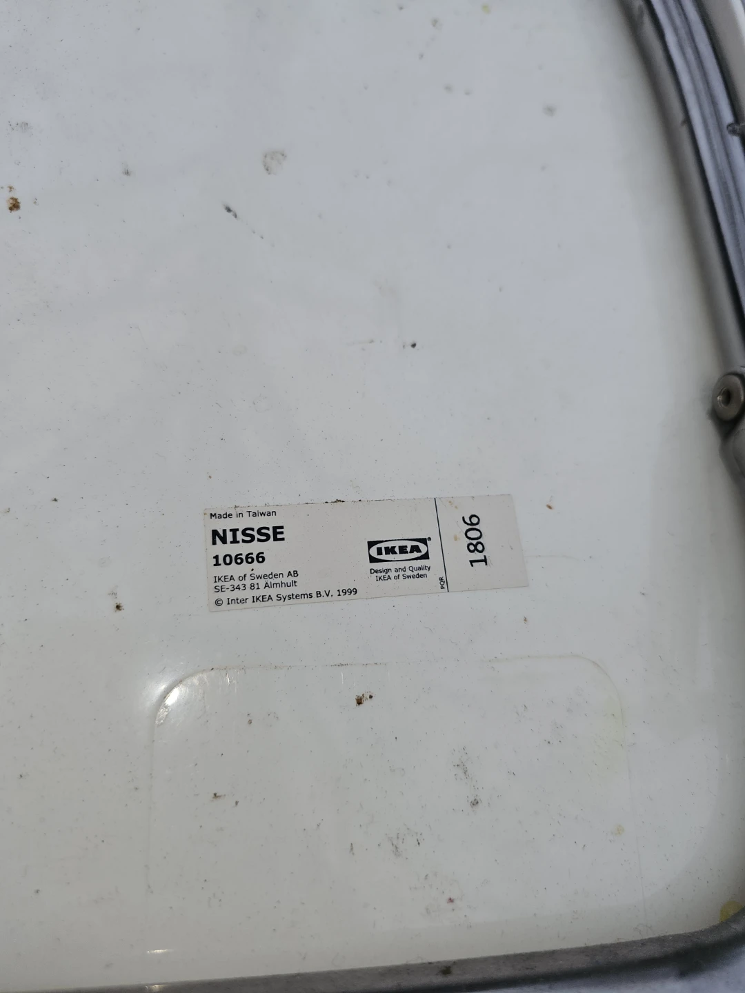 IKEA NISSE White Folding Chair - photo 2
