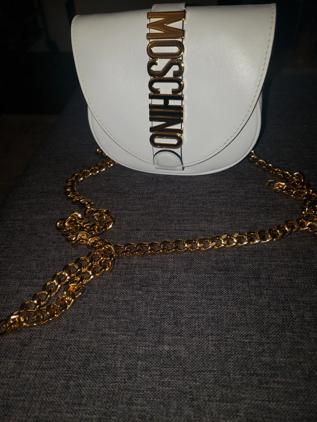 Moschino Couture White Leather Shoulder Bag - photo 2