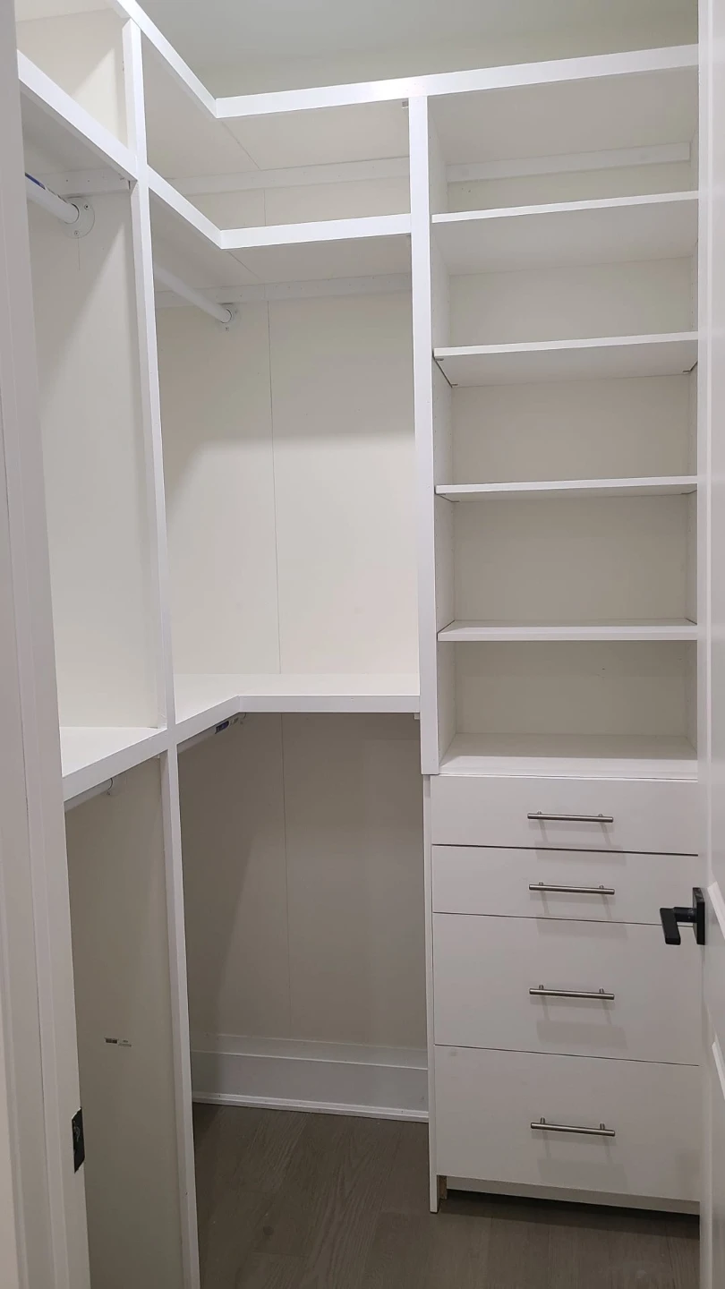 White Kitchen Cabinets and Closet Organizers - photo 5