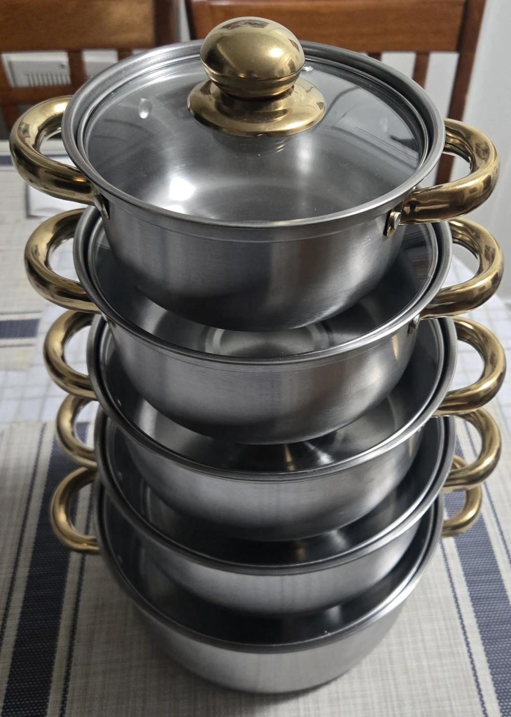 Stainless Steel Pots and Pans Set with Lids - photo 3