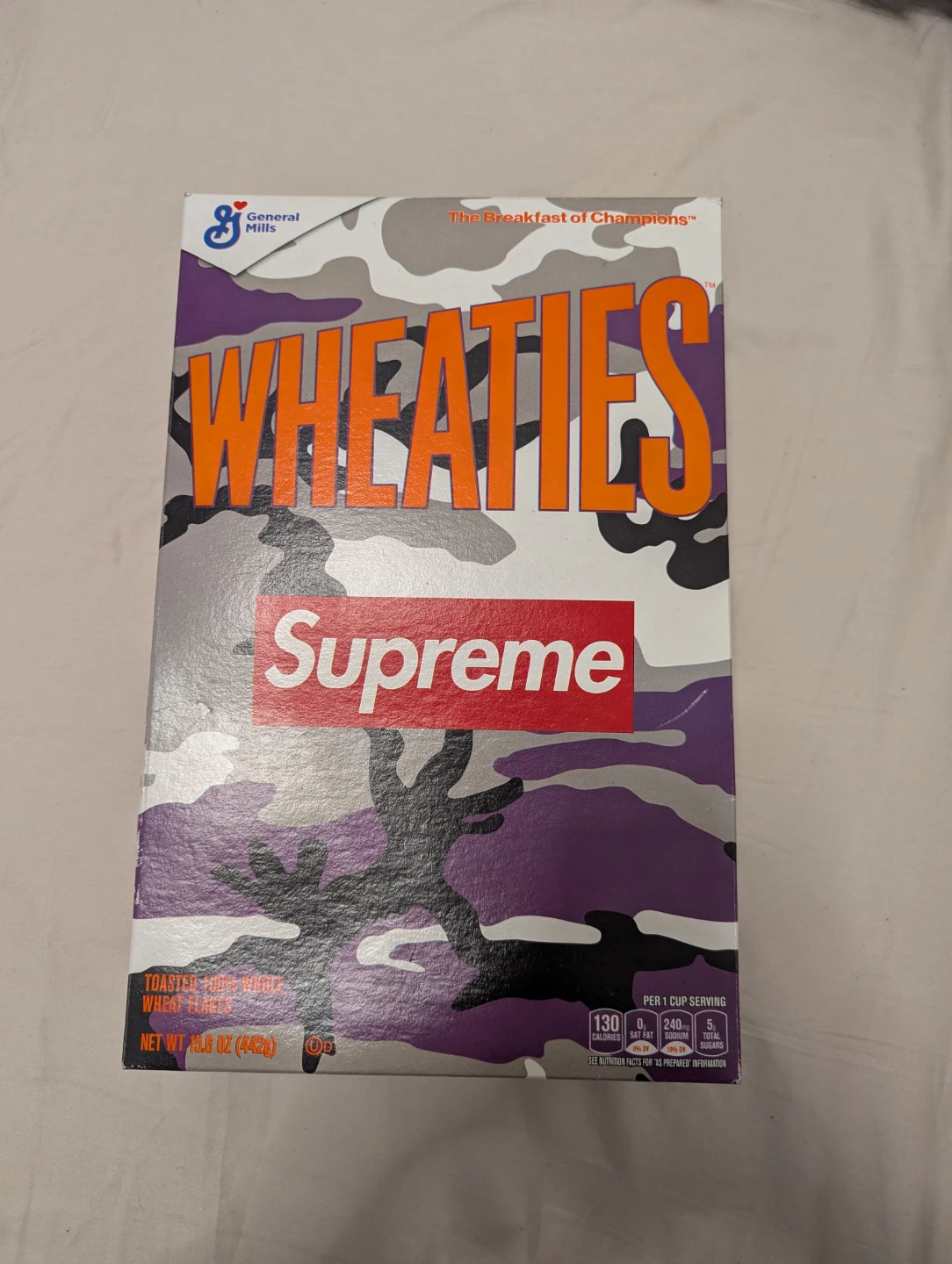 Supreme x Wheaties Cereal Box