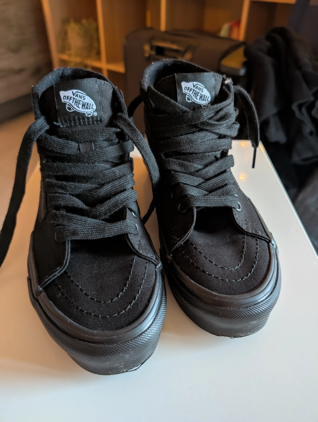 Vans SK8-Hi Black Canvas High Top Sneakers - photo 2