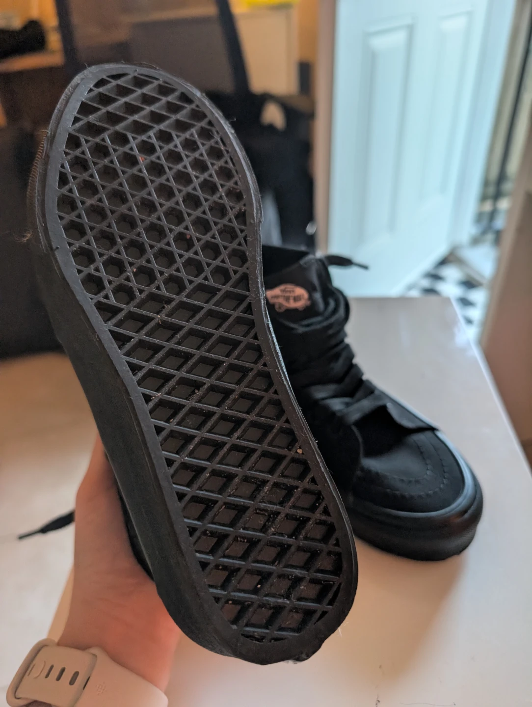 Vans SK8-Hi Black Canvas High Top Sneakers - photo 3