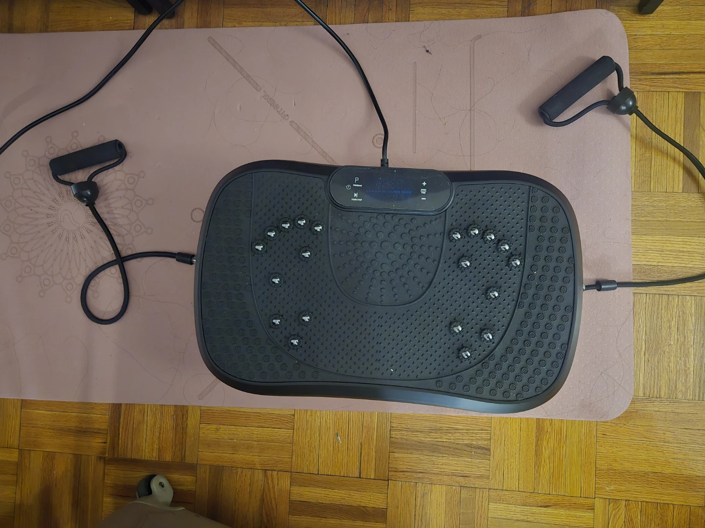 Black Vibration Plate with Resistance Bands - photo 2