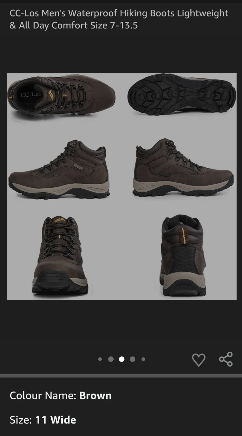 CC-Los Hiking Boots - Men Size 11