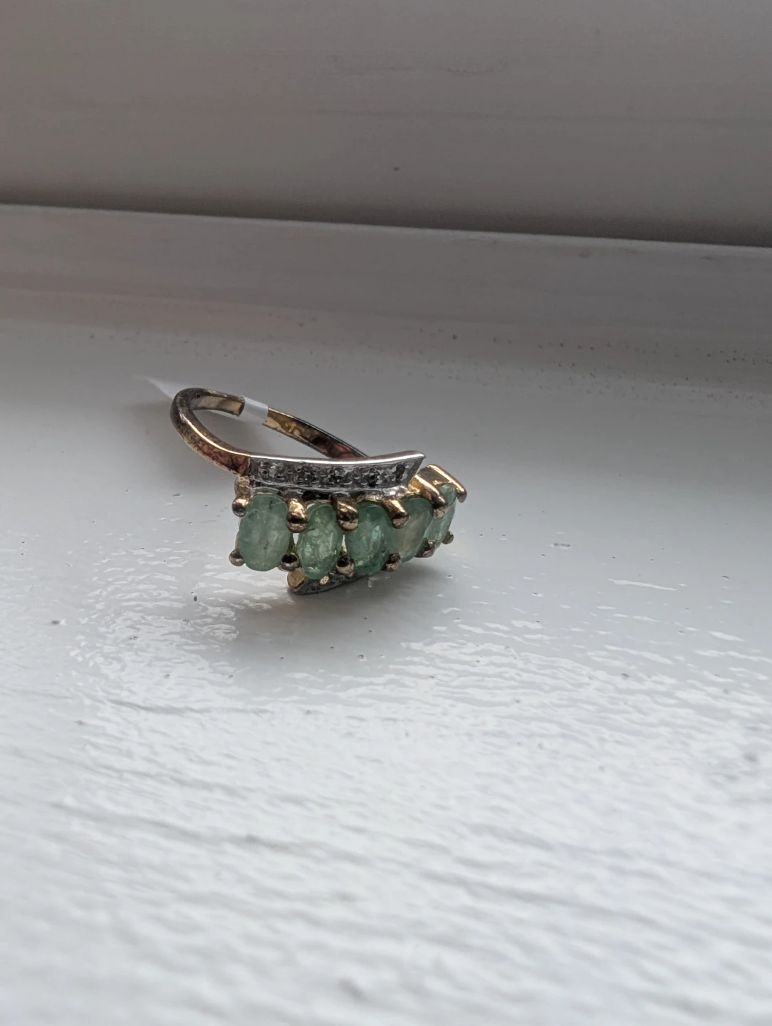 Brand New Silver Natural Emerald Ring For Sale - photo 4