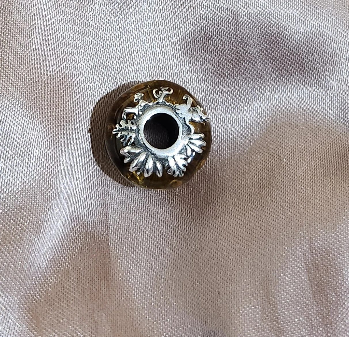 Lion King Amber Charm Bead