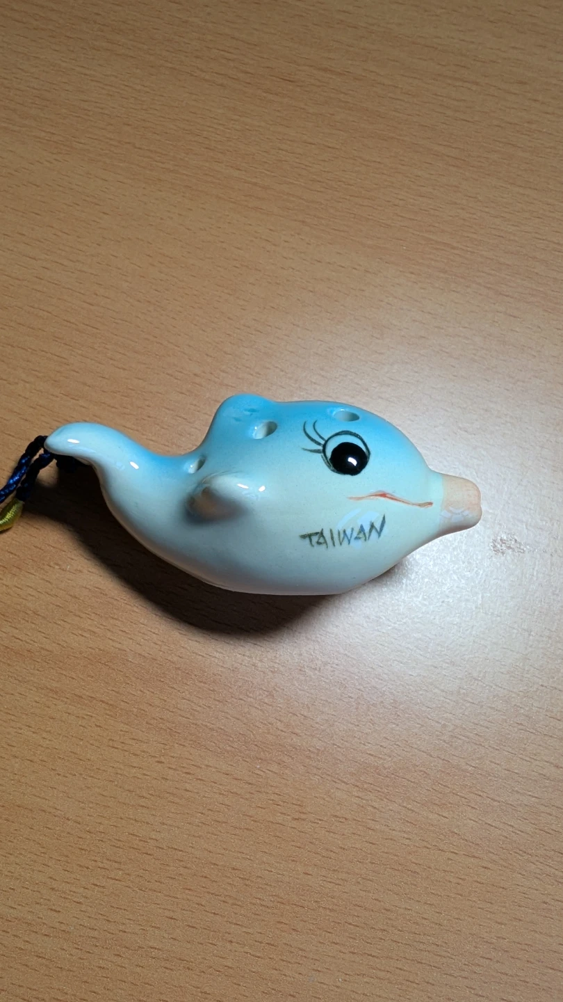 Dolphin Ocarina with Braided String - photo 2