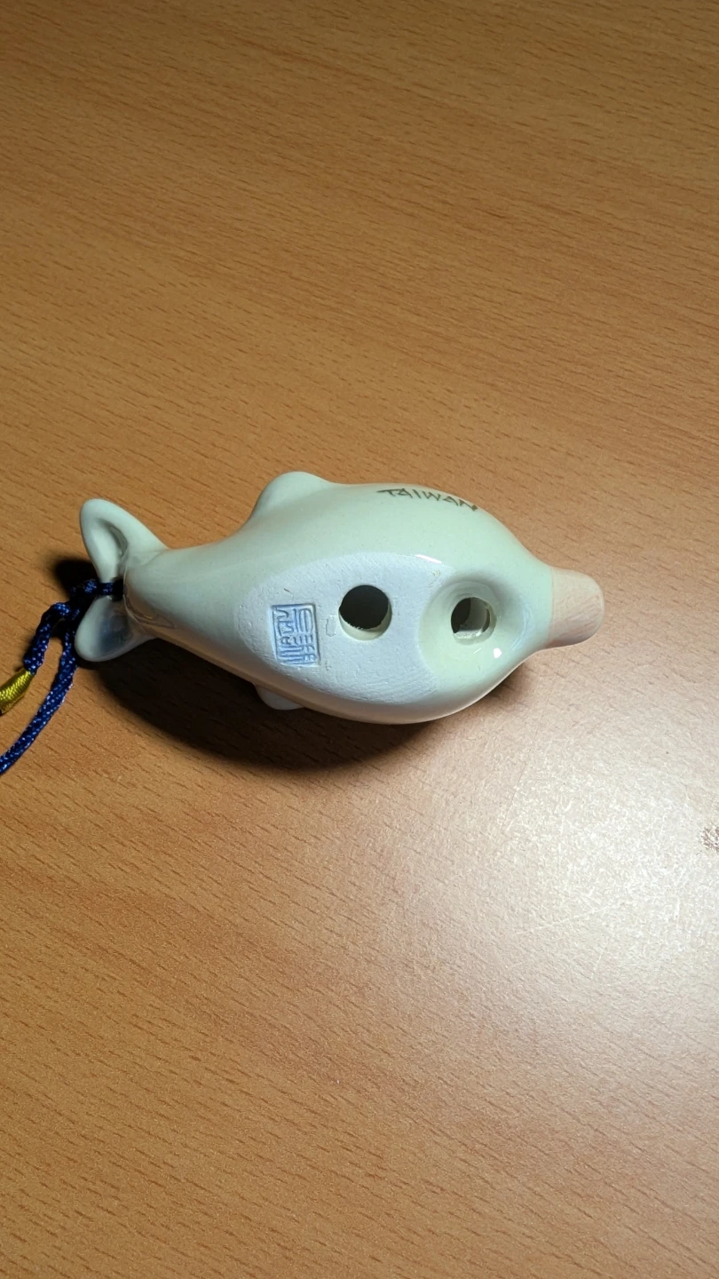 Dolphin Ocarina with Braided String - photo 3