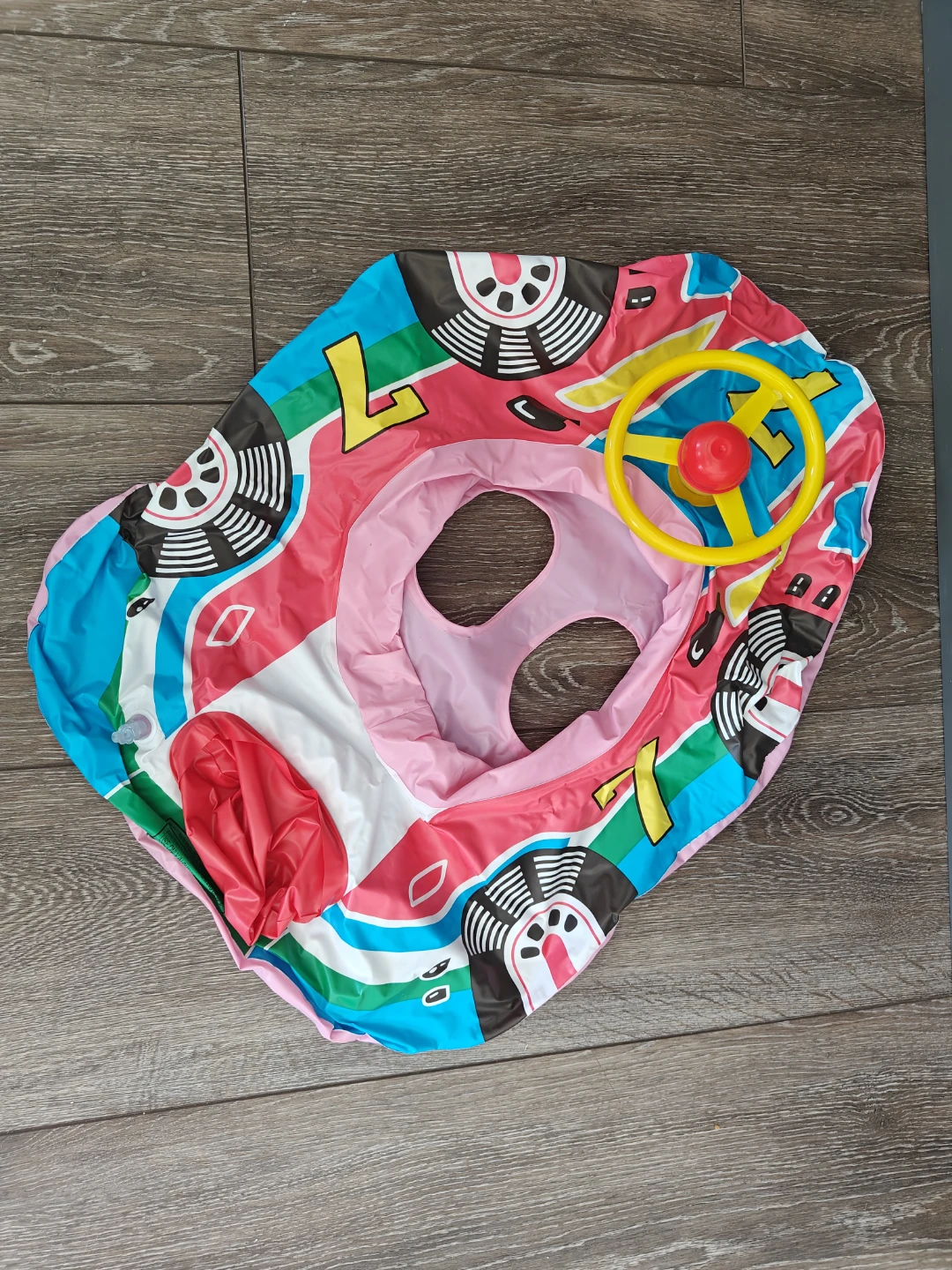 Inflatable Baby Float with Steering Wheel