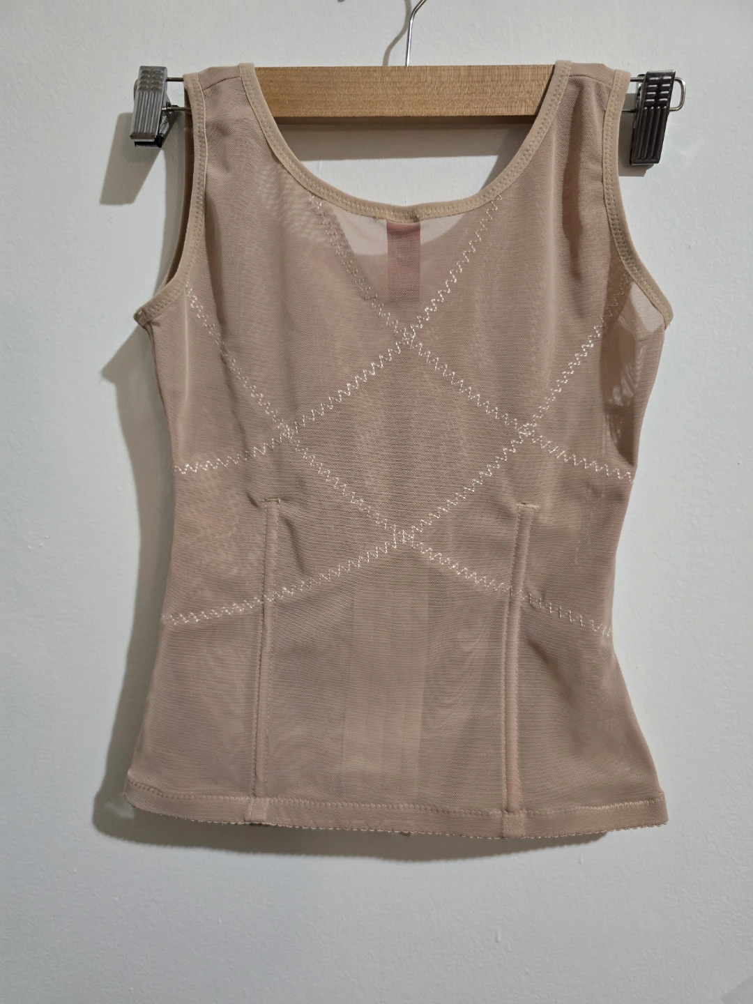Womens Beige Compression Tank Top - photo 2