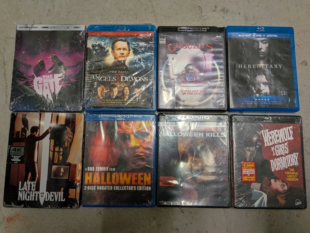 Lot of 8 Horror Blu-ray Movies - Sealed