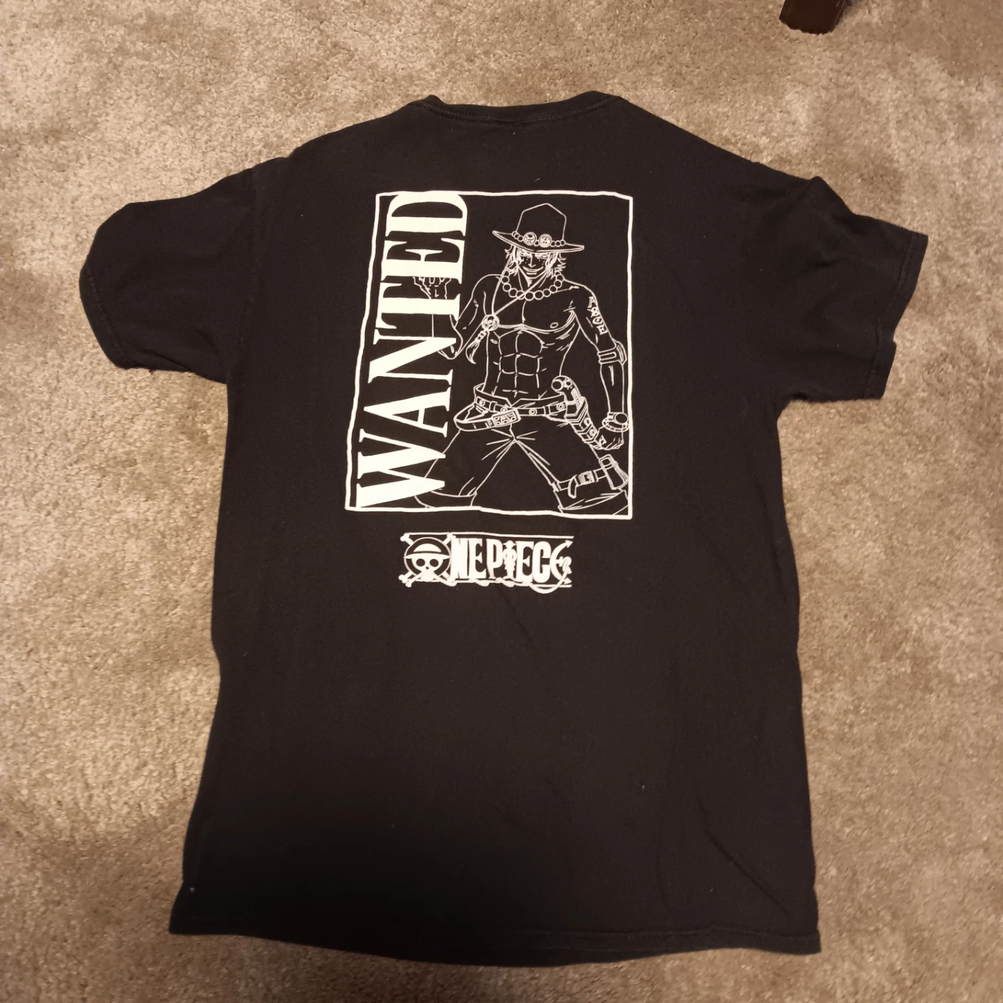 One Piece Portgas D. Ace Wanted Poster T-Shirt - photo 2