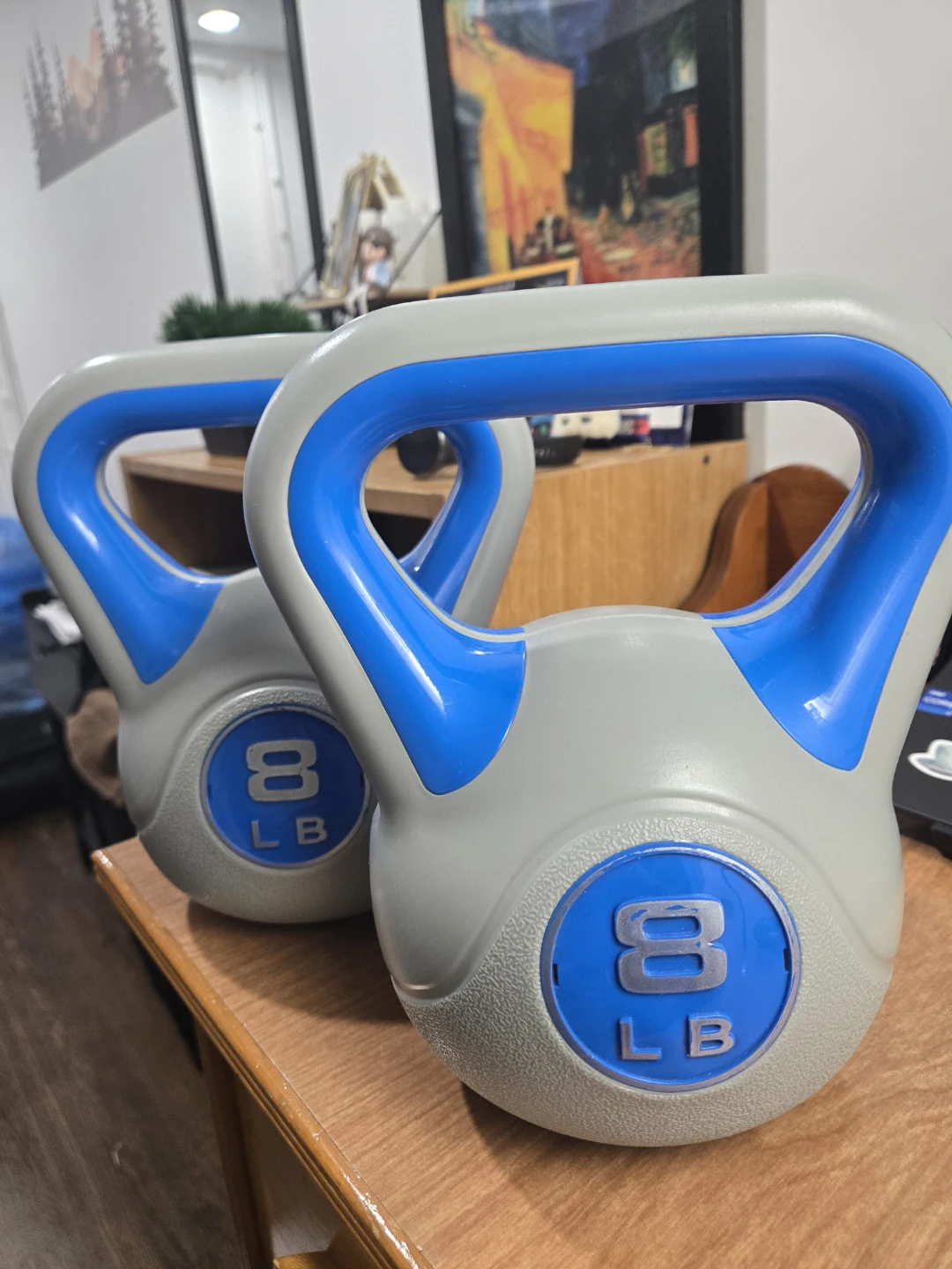 Set of 2 x 8 LB Kettlebells