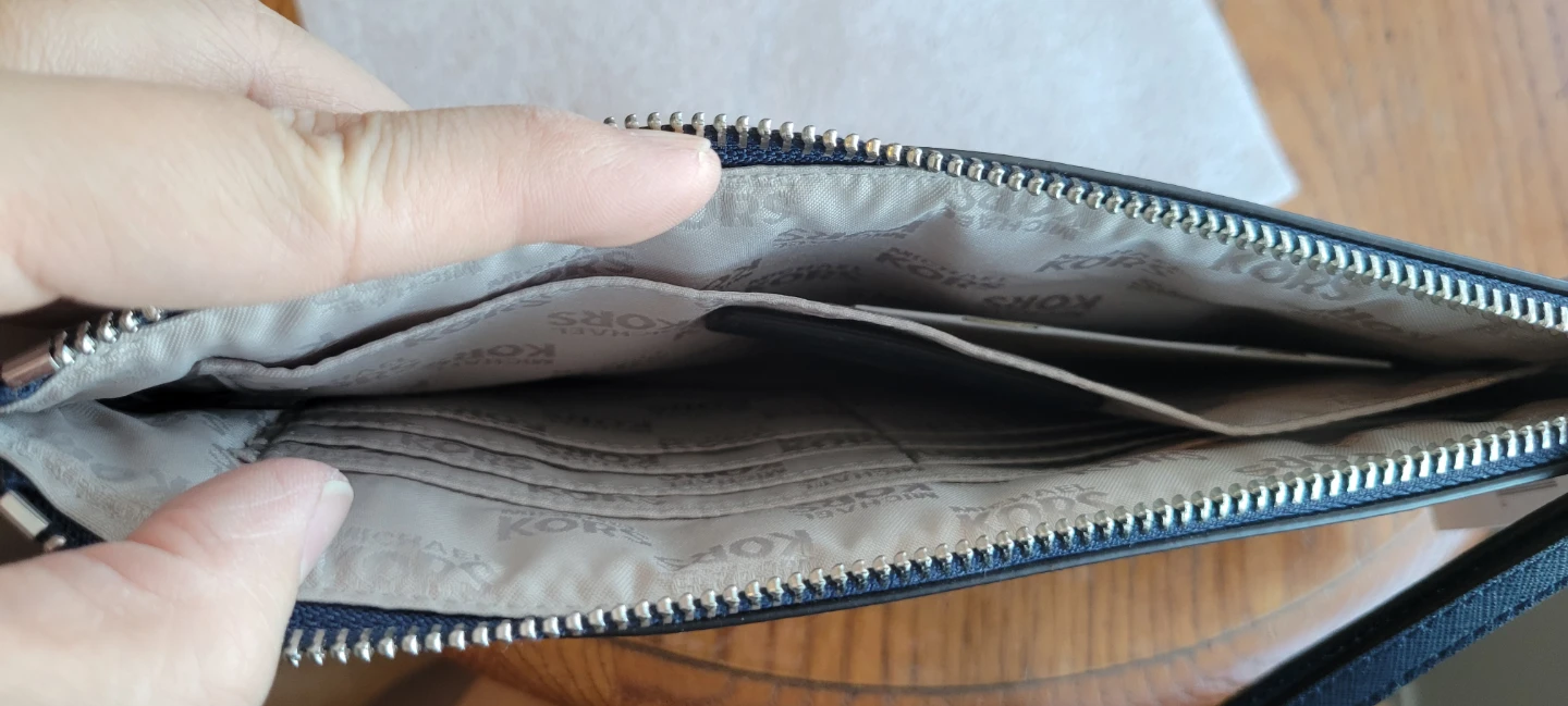 Michael Kors Navy Saffiano Leather Wristlet Clutch - photo 3