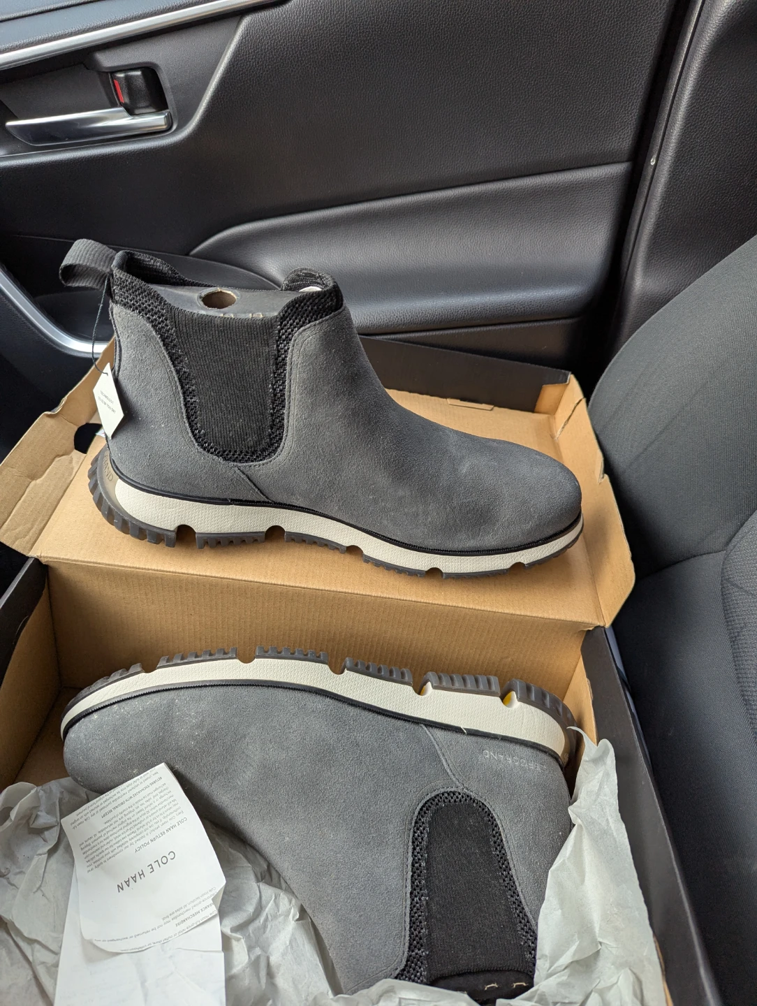 Cole Haan Zerogrand Chelsea Boots - Grey Suede - photo 3