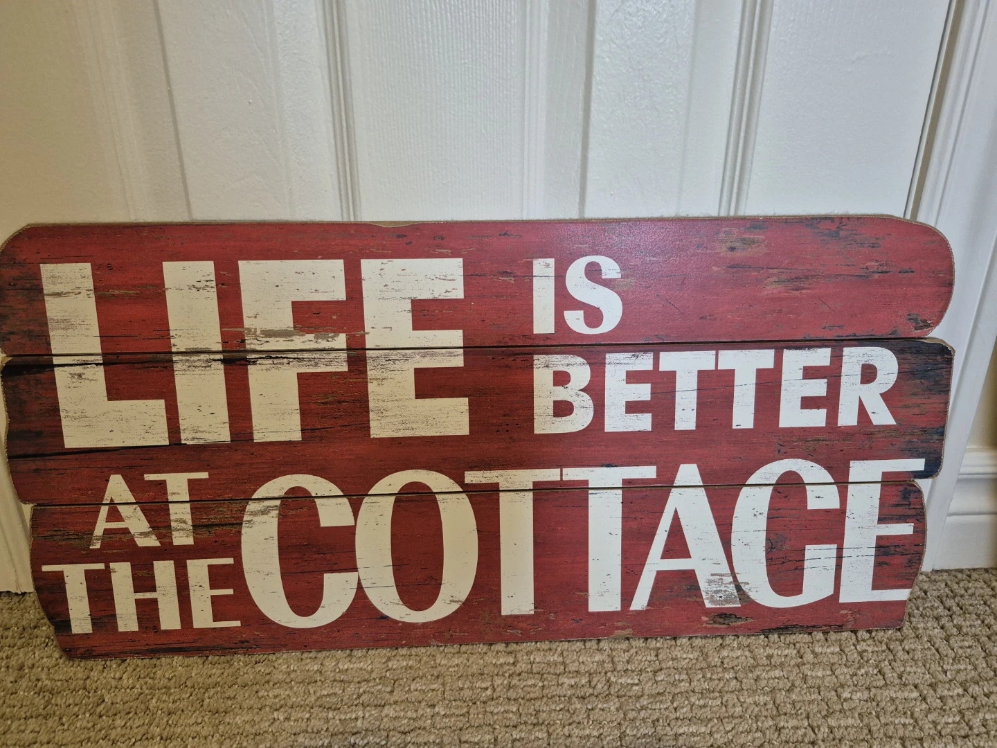 Life Is Better At The Cottage Wooden Sign - photo 2
