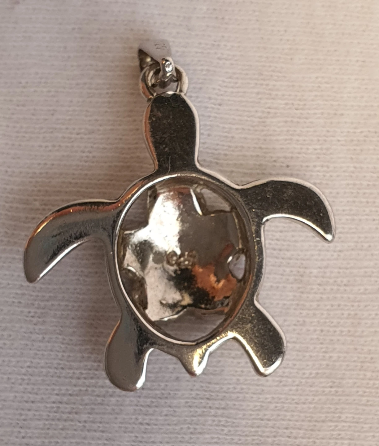 Sterling Silver Turtle Pendant Necklace - photo 3