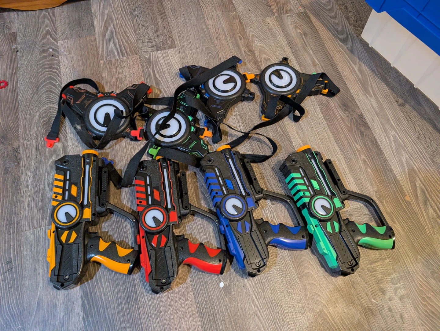 Laser tag sensors and lasers
