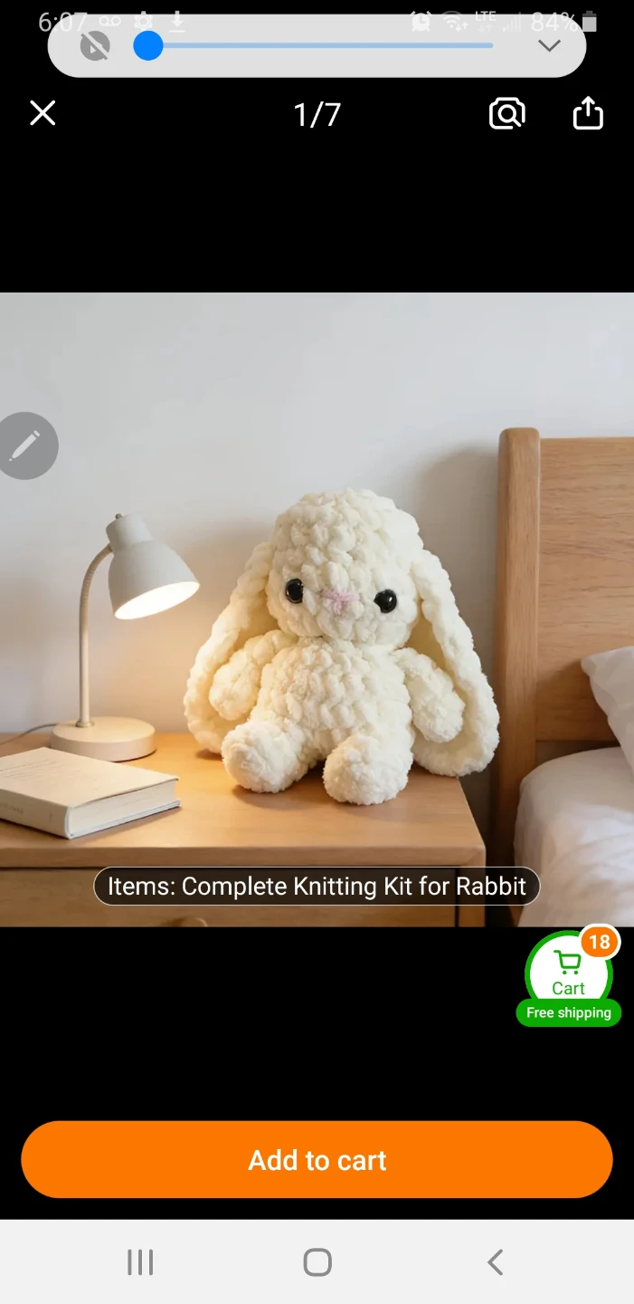 Hand crocheted bunny