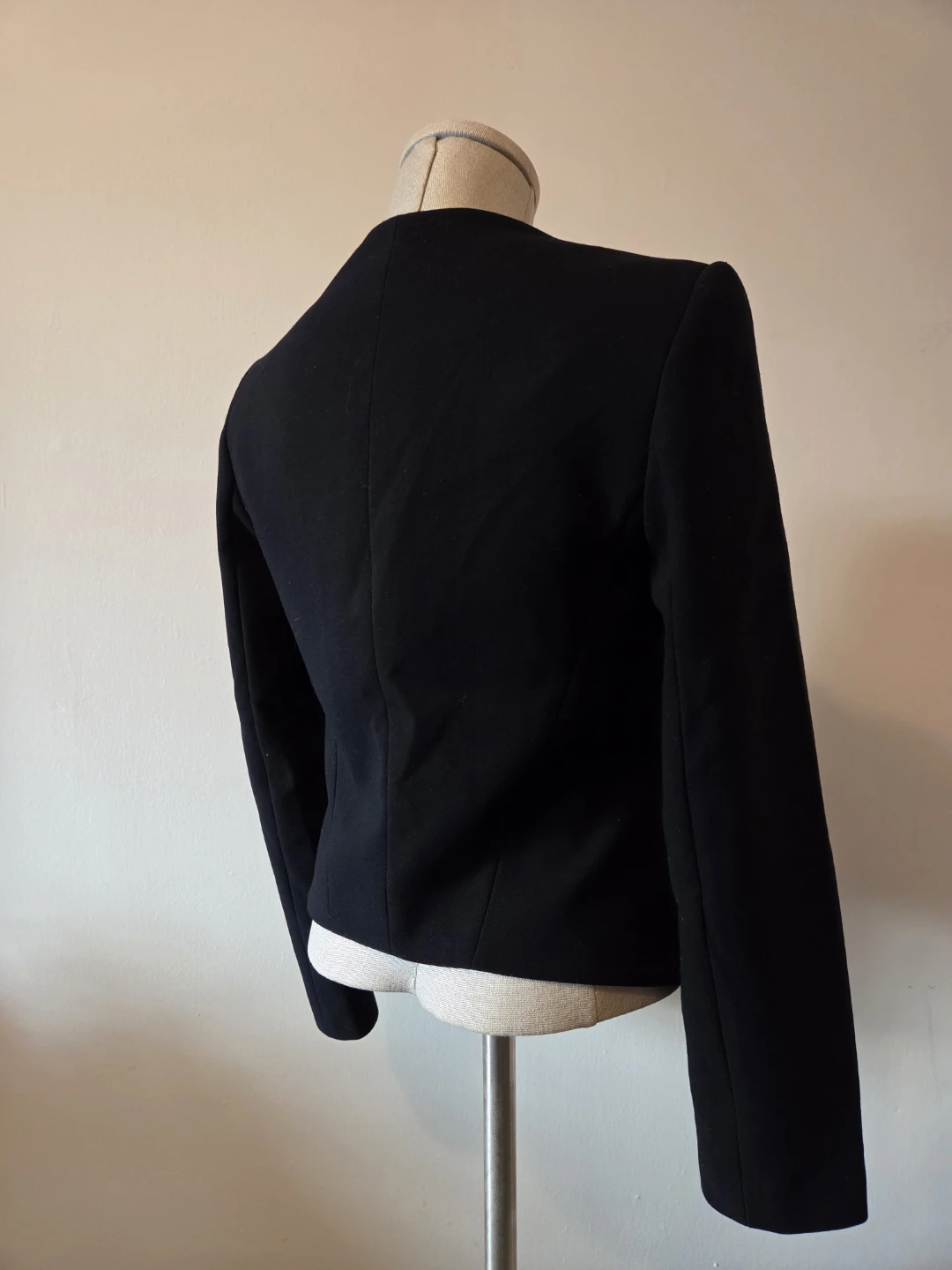 Topshop Black Blazer Jacket Size 6 - photo 2