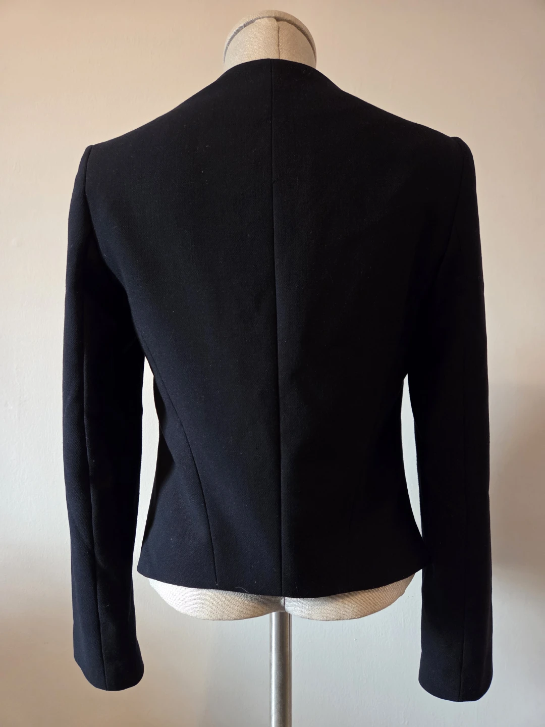 Topshop Black Blazer Jacket Size 6 - photo 3