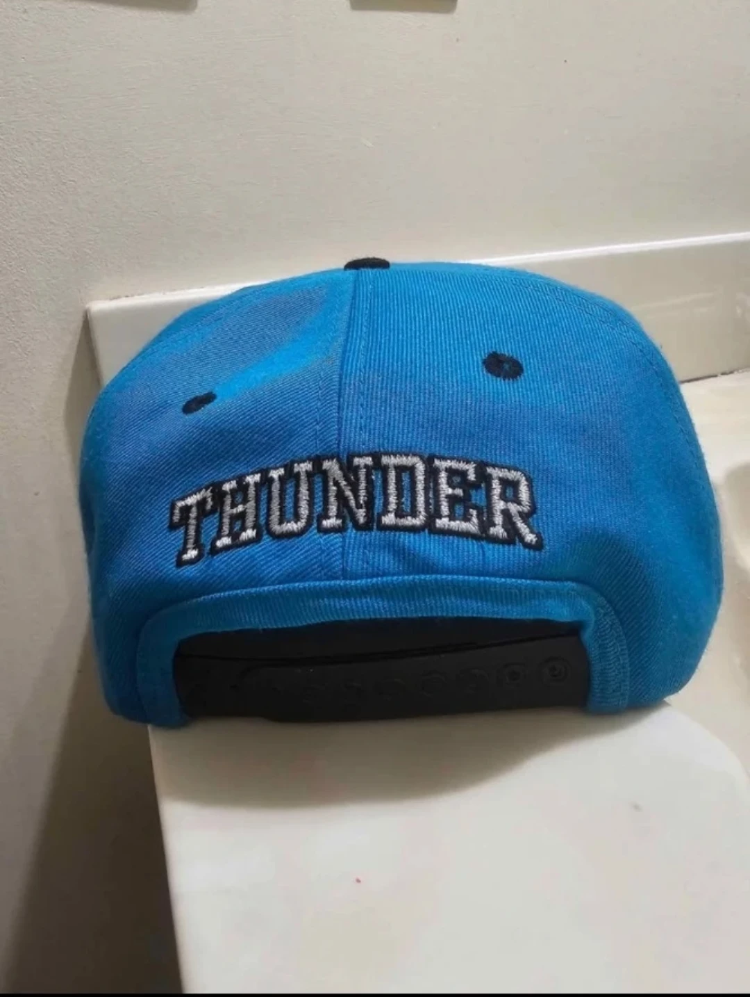 Vintage Las Vegas Thunder Blue & Black Snapback Hat - photo 3
