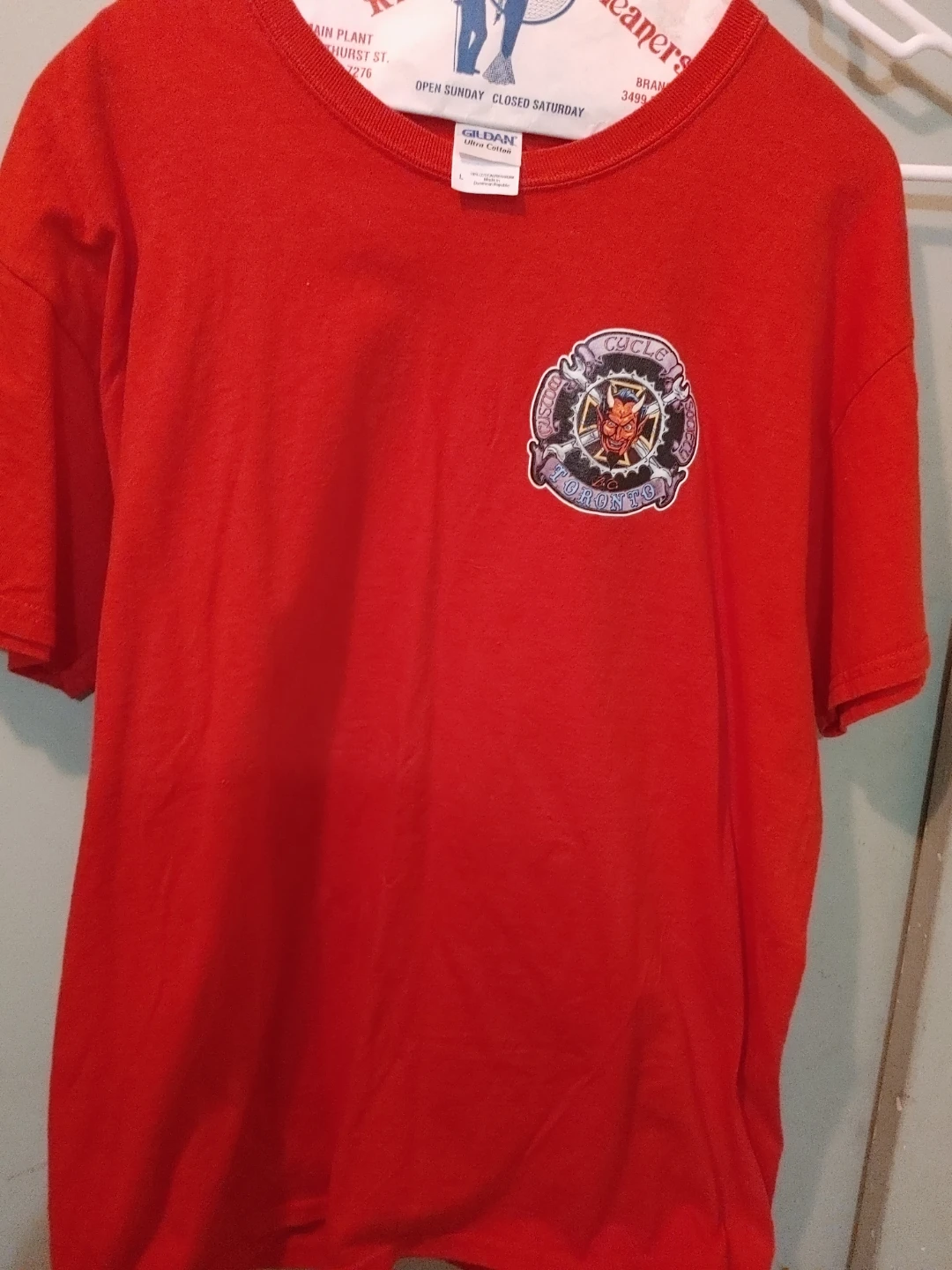 Gildan Ultra Cotton T-Shirt - Red - Size L