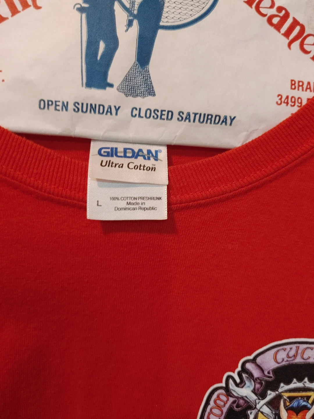 Gildan Ultra Cotton T-Shirt - Red - Size L - photo 2
