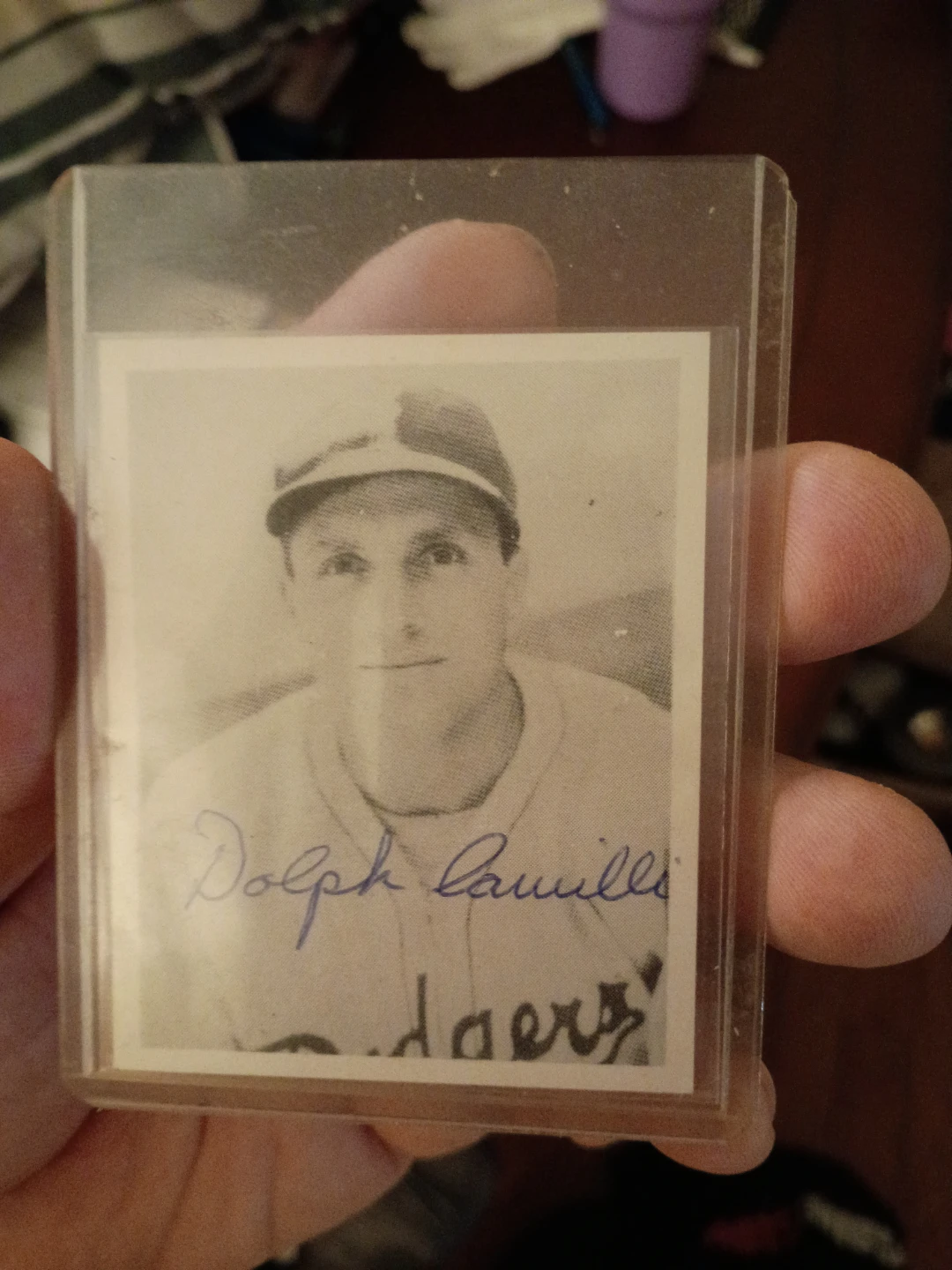 1988 Play Ball America Adolph Camilli Baseball Card signed - photo 2