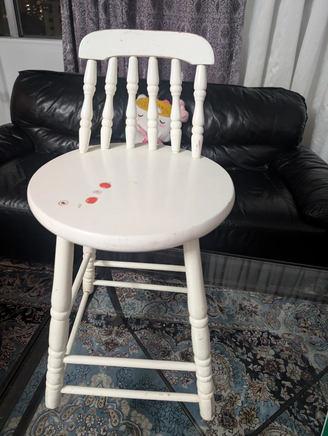 White Wooden Children's Chair