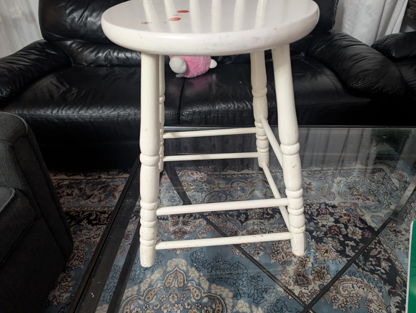 White Wooden Children's Chair - photo 2