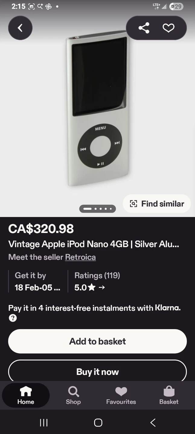 Apple iPod Nano 4GB - Silver - photo 3