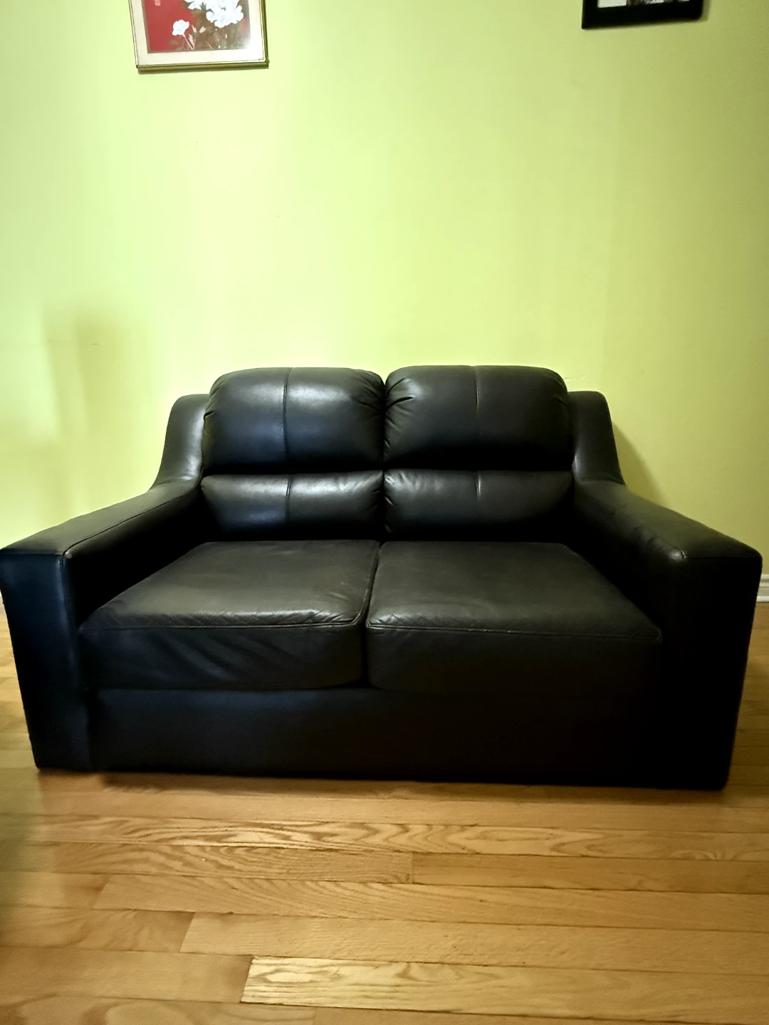 Brown Faux Leather sofa